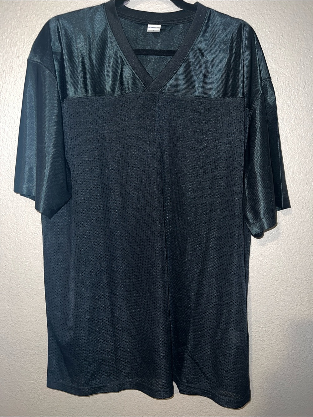Sport-Tek Black V-Neck Mesh Performance Jersey